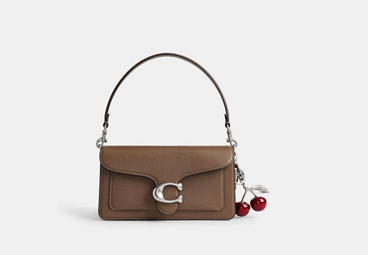 Cherry Bag Charm - Silver/Red Apple