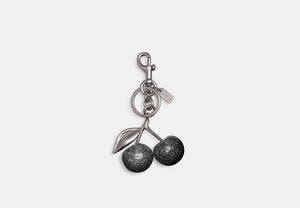 Cherry Bag Charm - Silver/Silver