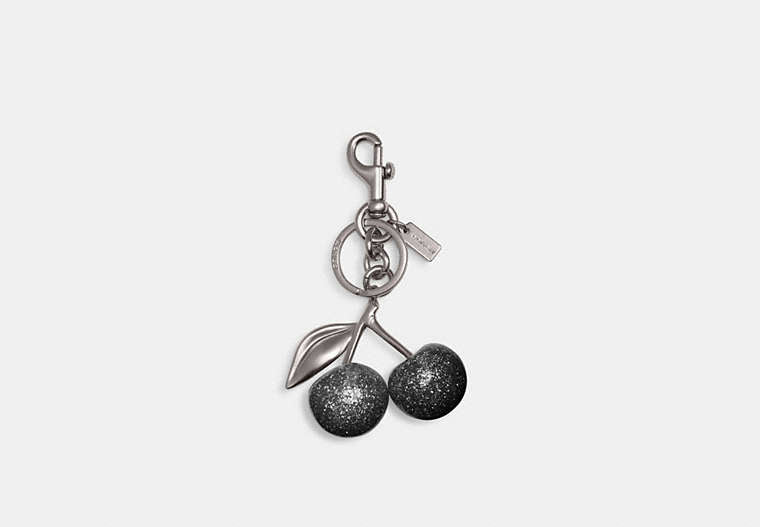 Cherry Bag Charm - Silver/Silver