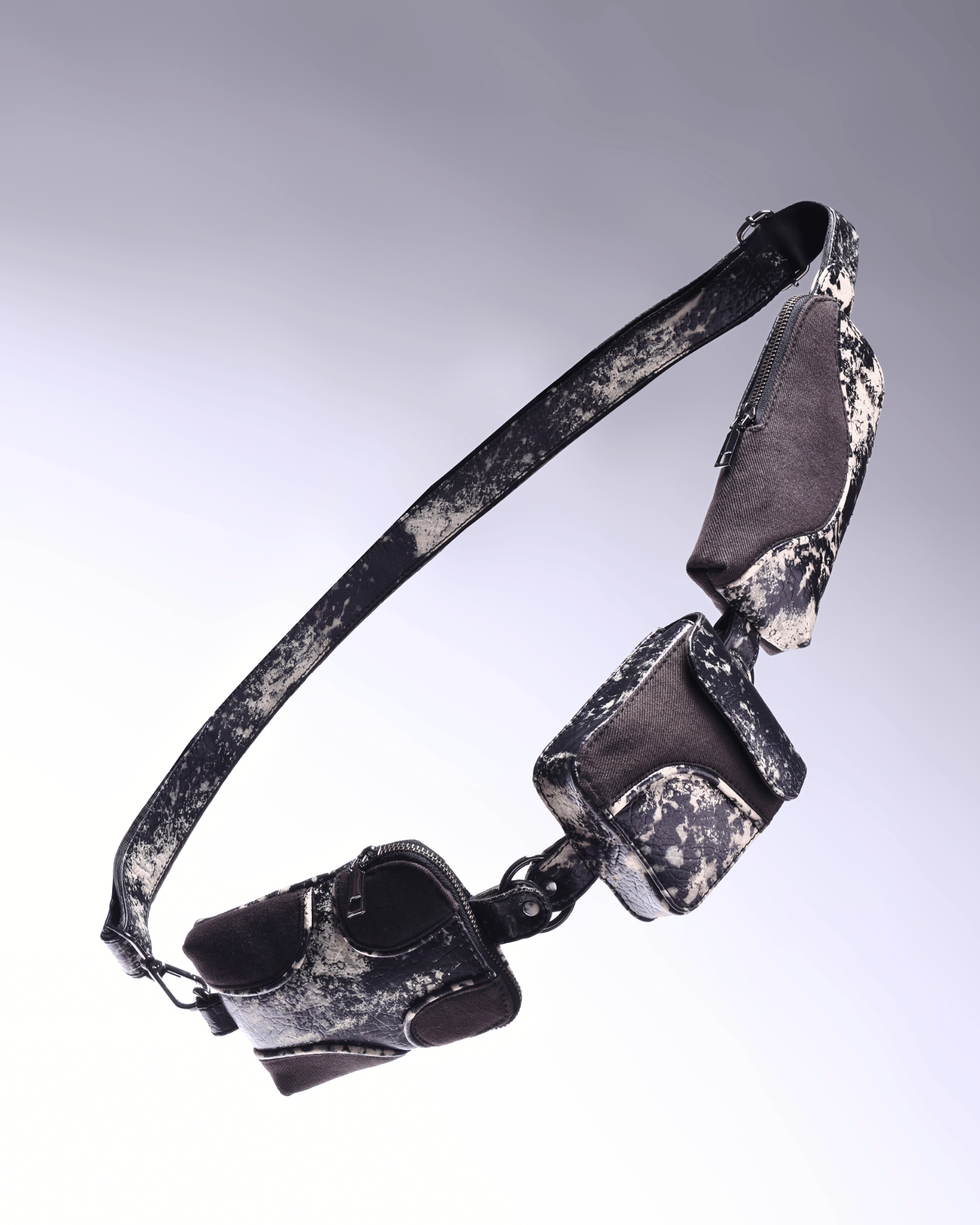 Muddled Cargo Crossbody Belt - Rusted Grain - Fetti