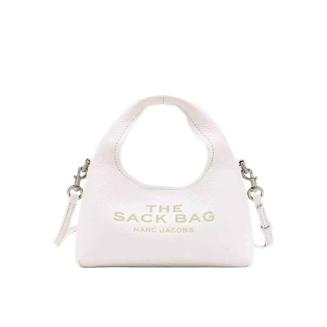 Marc Jacobs The Micro Crossbody Sack Bag white