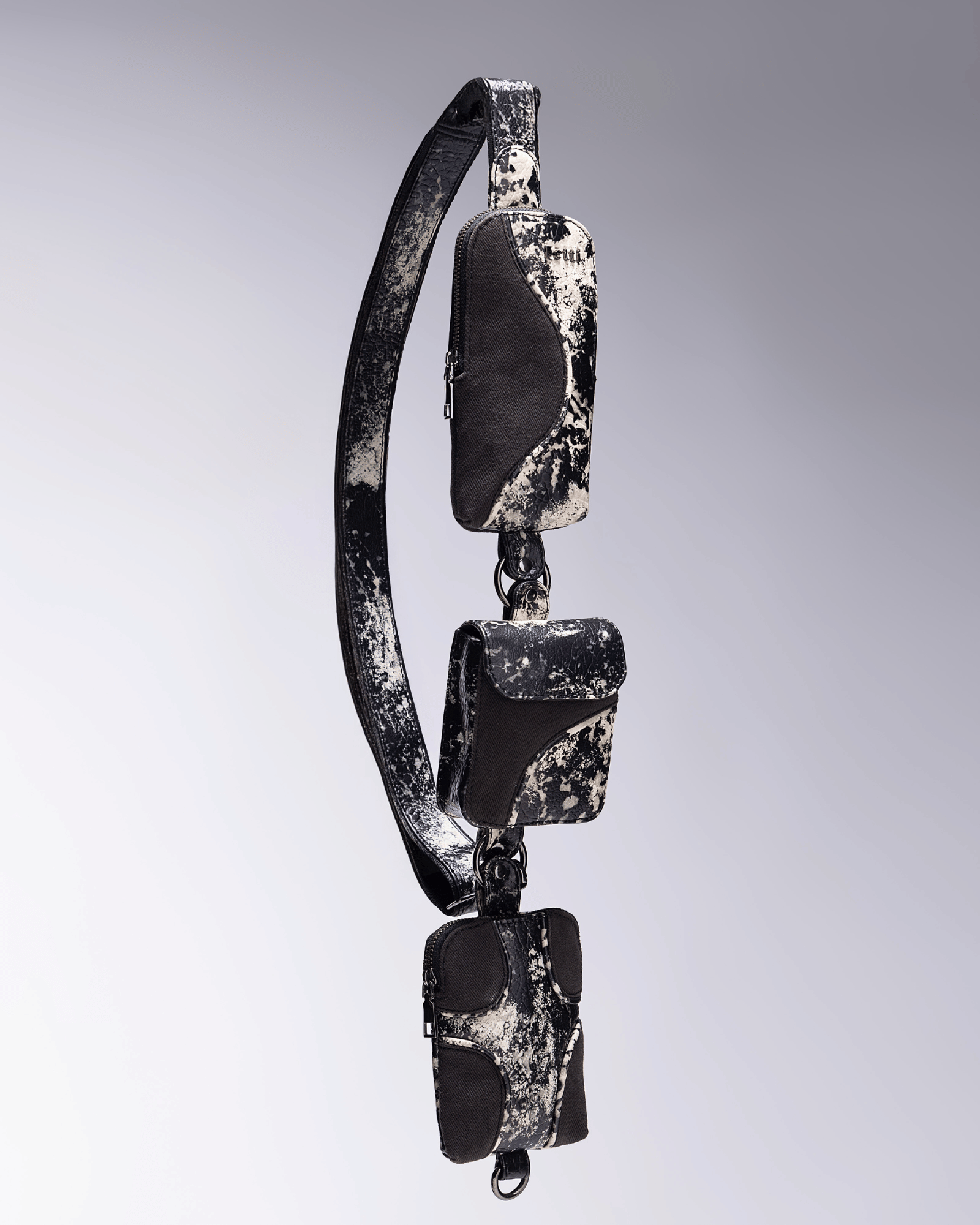 Muddled Cargo Crossbody Belt - Rusted Grain - Fetti