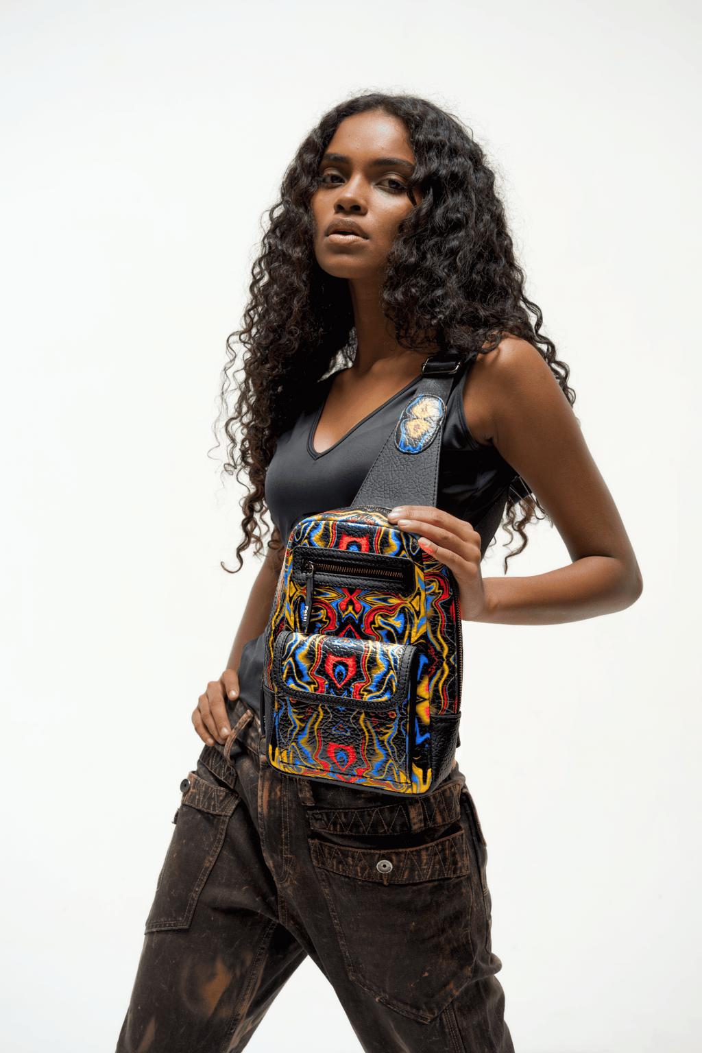 Kosmic Immersion Sling Bag - Noir Women - Fetti