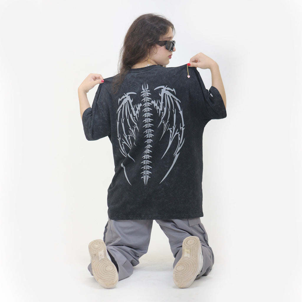 ACID WASH WINGS T-SHIRT