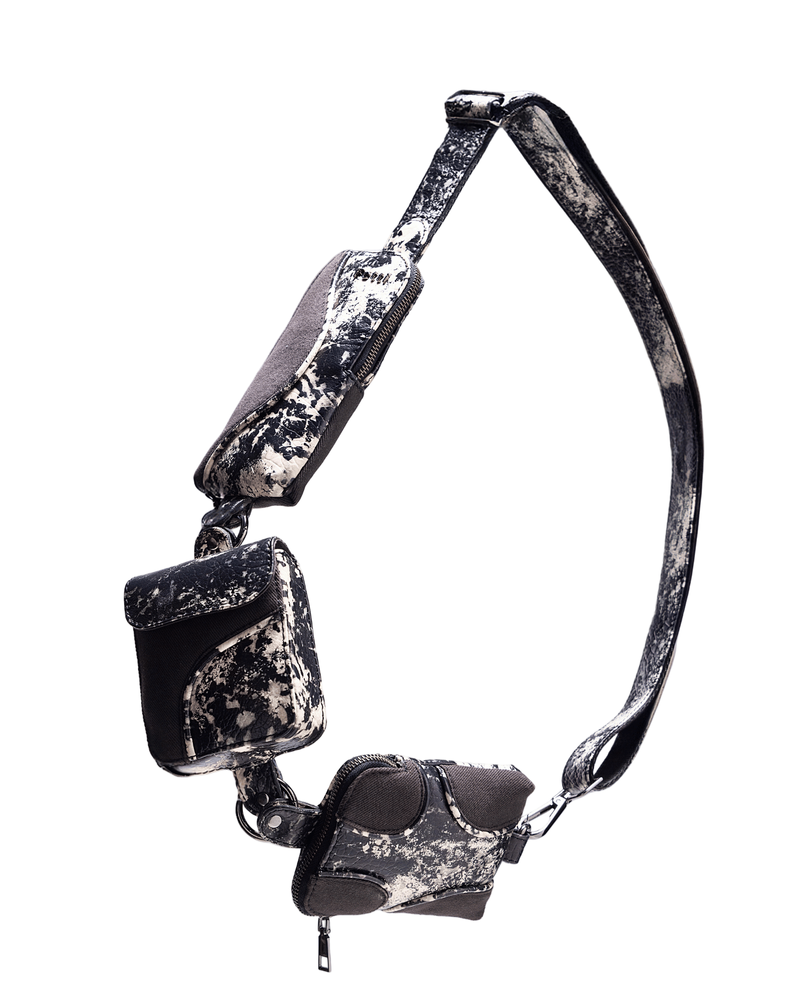 Muddled Cargo Crossbody Belt - Rusted Grain - Fetti