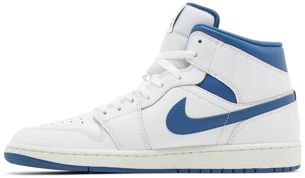 Air Jordan 1 Mid SE White/Industrial Blue-Sail