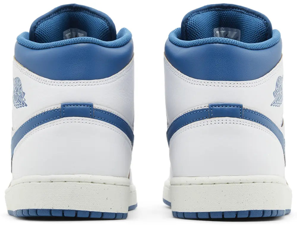 Air Jordan 1 Mid SE White/Industrial Blue-Sail