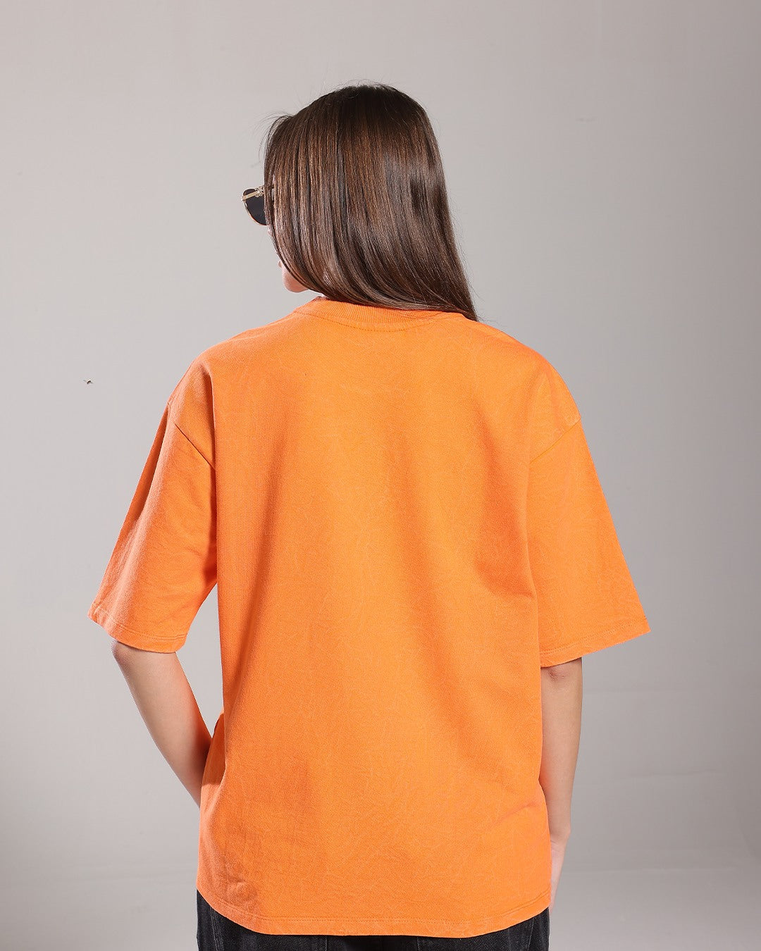 Stone Washed Tee - Tangerine