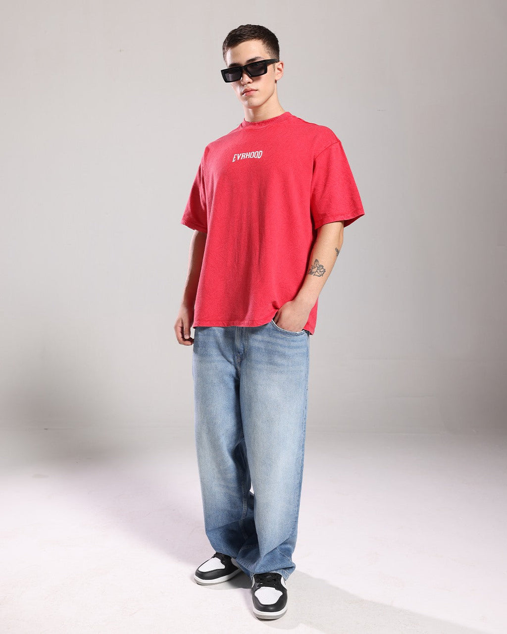 Stone Washed Tee - Coral