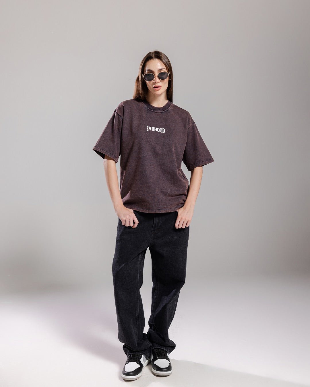 Acid Wash Tee - Muddy Blue