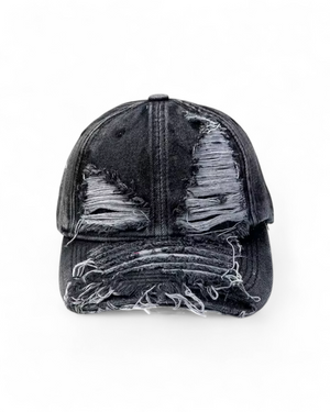 Rustic black  Premium Denim Denim Baseball Cap for Men and Women