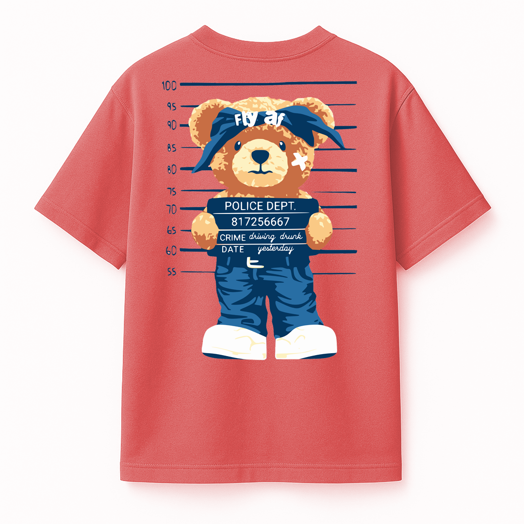 Bad influence peach puff t-shirt