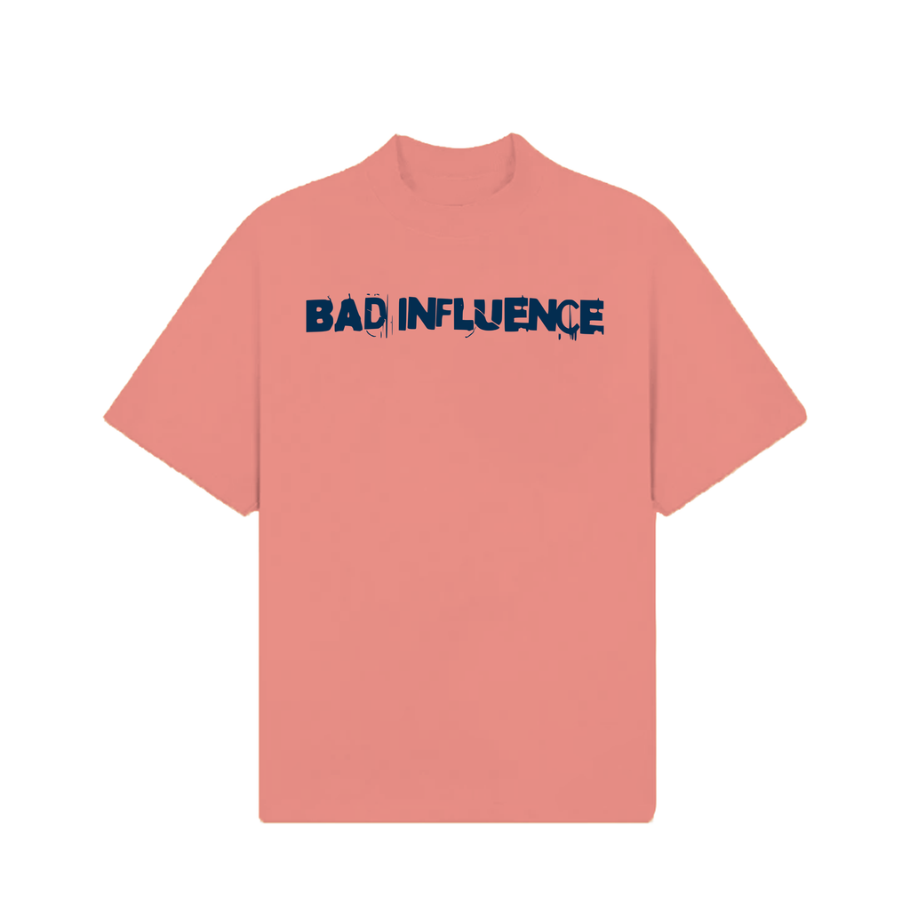 Bad influence peach puff t-shirt