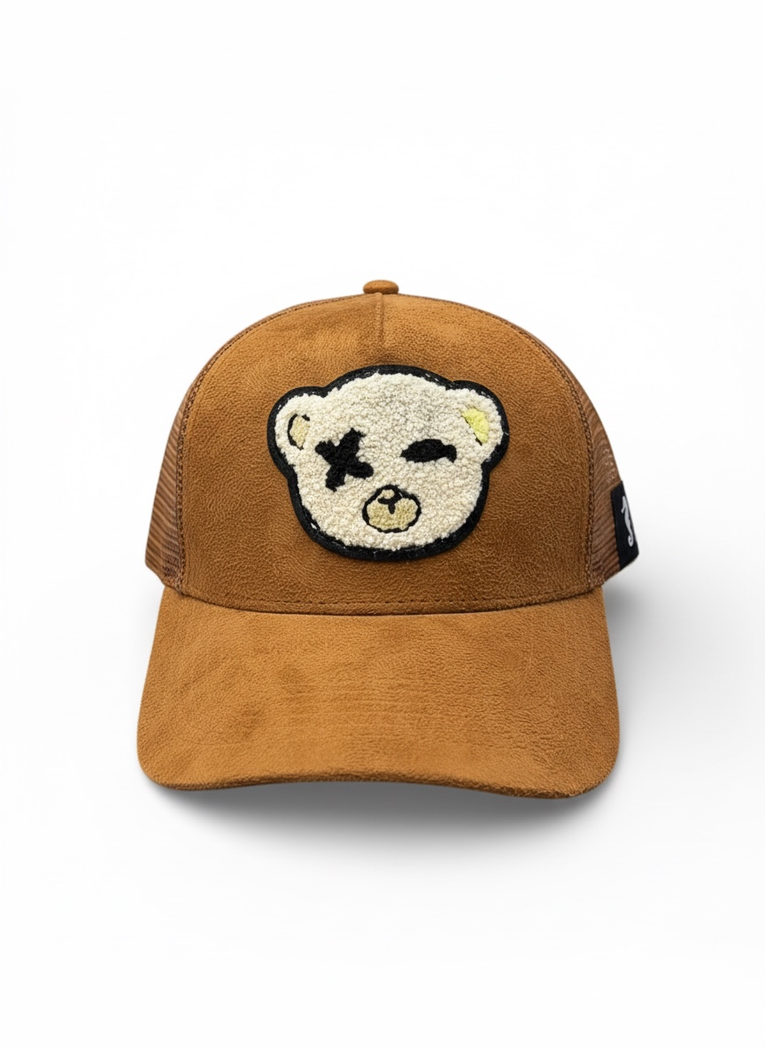 Punk Bear - Brown Suede Cap