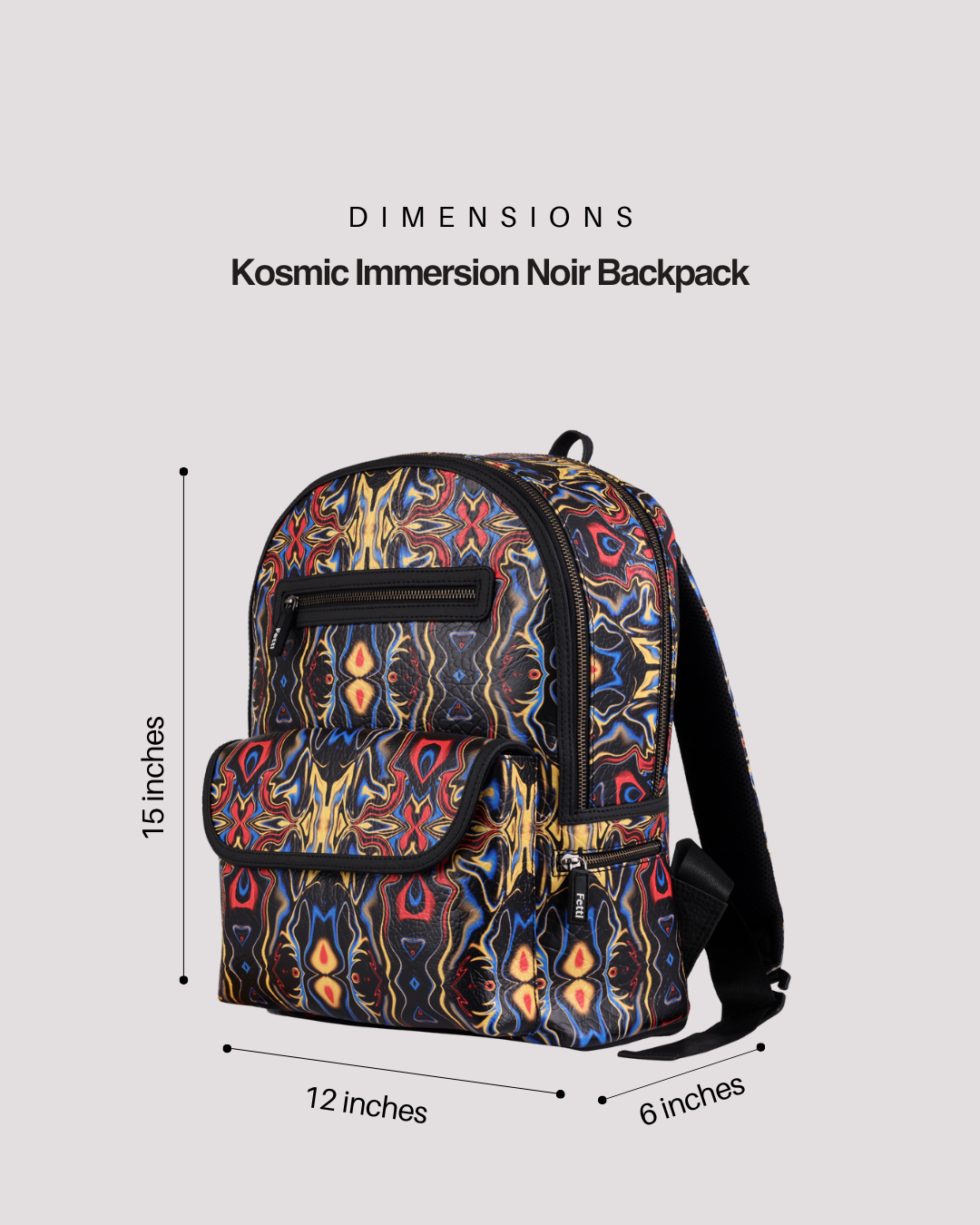 Kosmic Immersion Backpack - Noir Women - Fetti