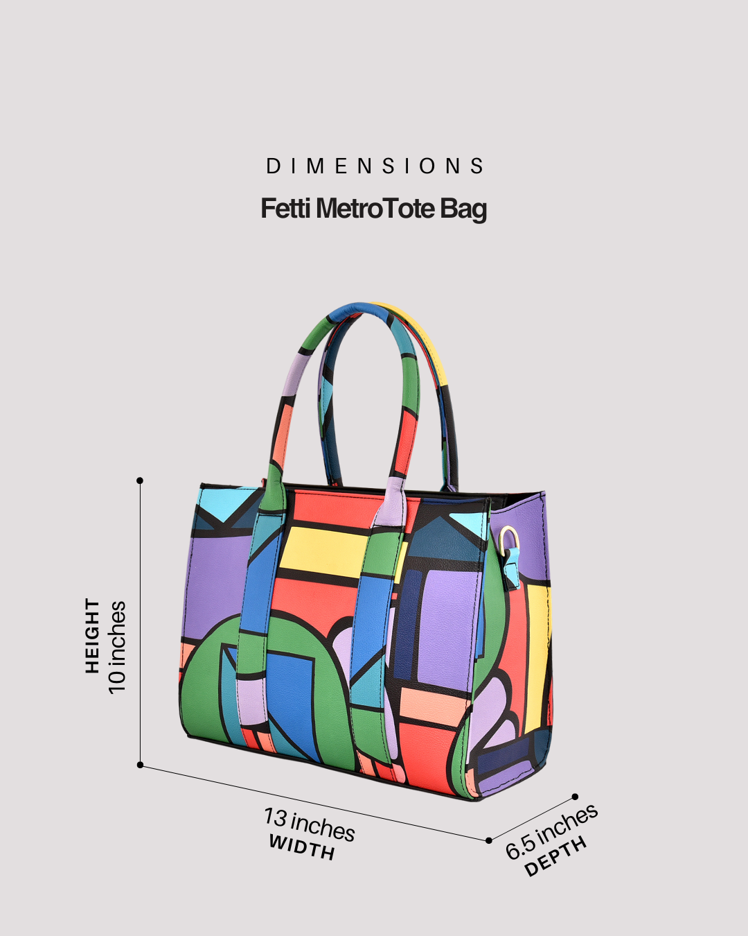 Metro Tote Bag - Fetti