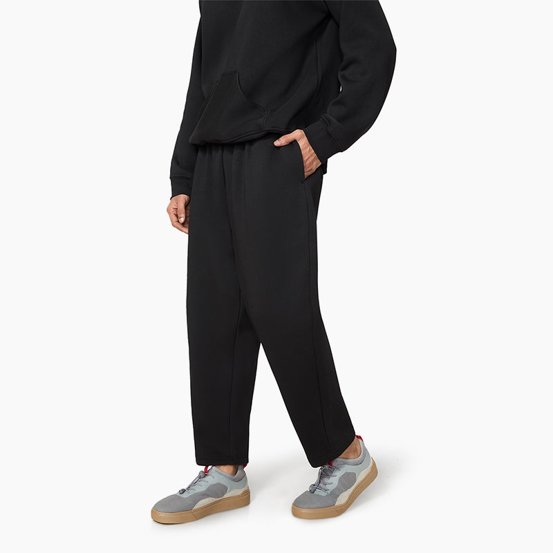 Ludic Classic Black Cotton Blend Core Joggers