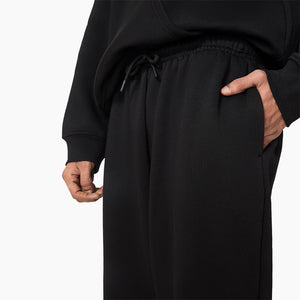 Ludic Classic Black Cotton Blend Core Joggers