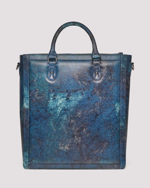 Oversized Muddled Shopper Tote - Cracked Indigo - Fetti