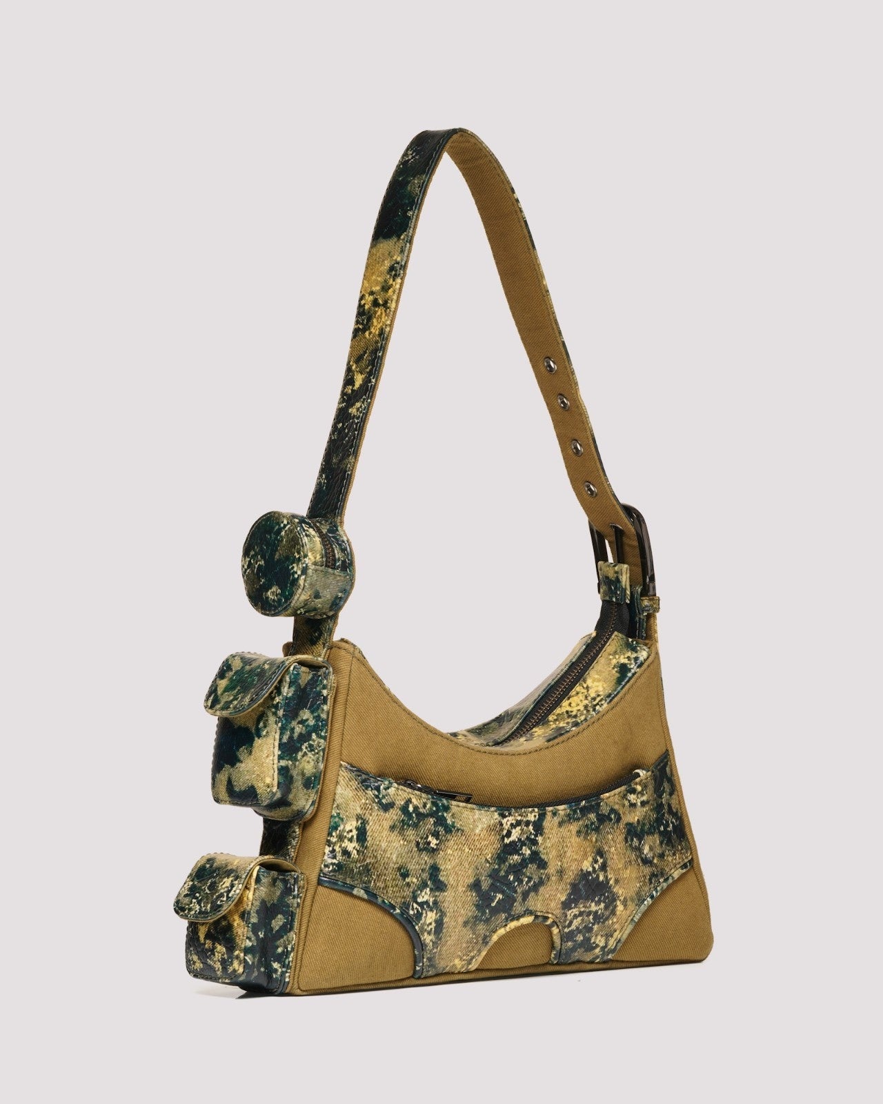 Muddled 3 Pocket Cargo Bag (Small) - Oxidized Olive - Fetti