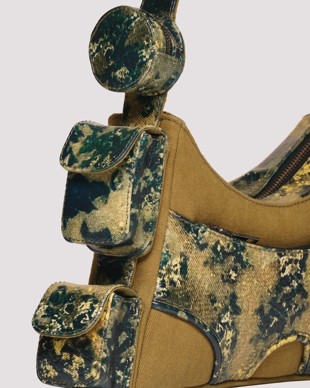 Muddled 3 Pocket Cargo Bag (Small) - Oxidized Olive - Fetti