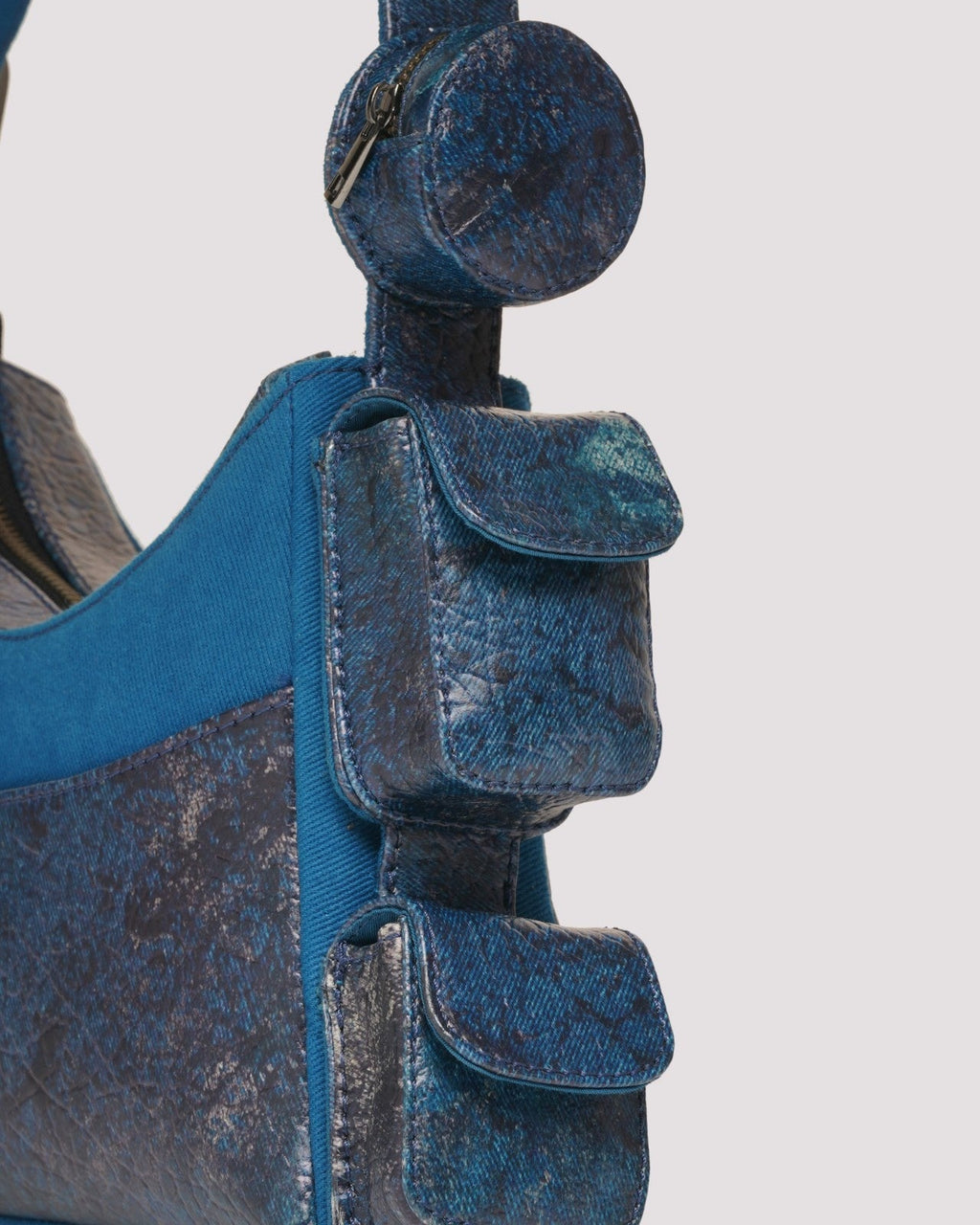 Muddled 3 Pocket Cargo Bag (Small) - Cracked Indigo - Fetti