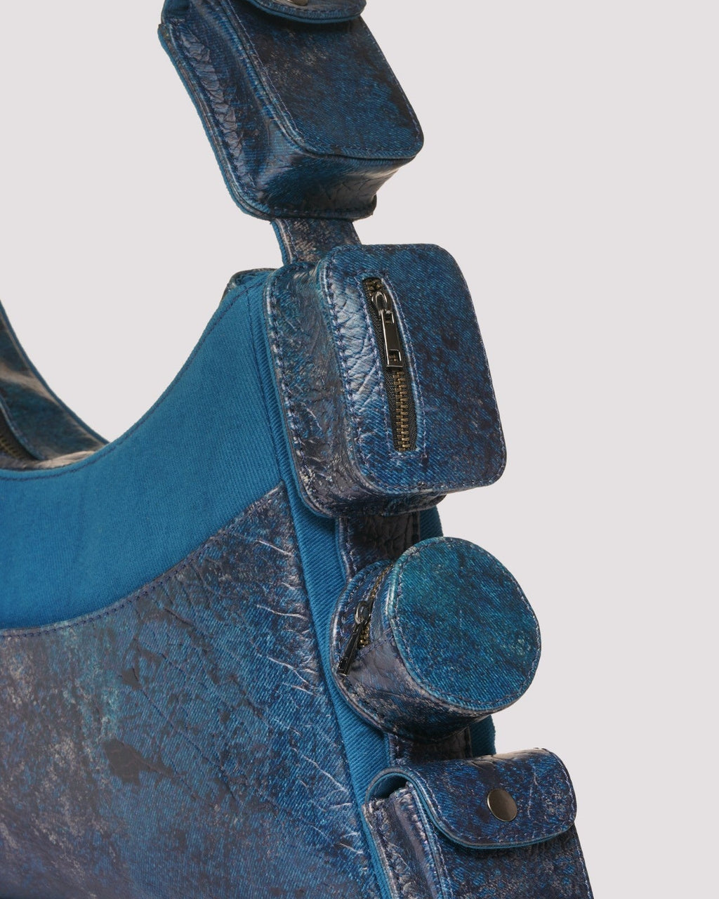 Muddled Cargo Bag - 4 Pocket Cracked Indigo - Fetti