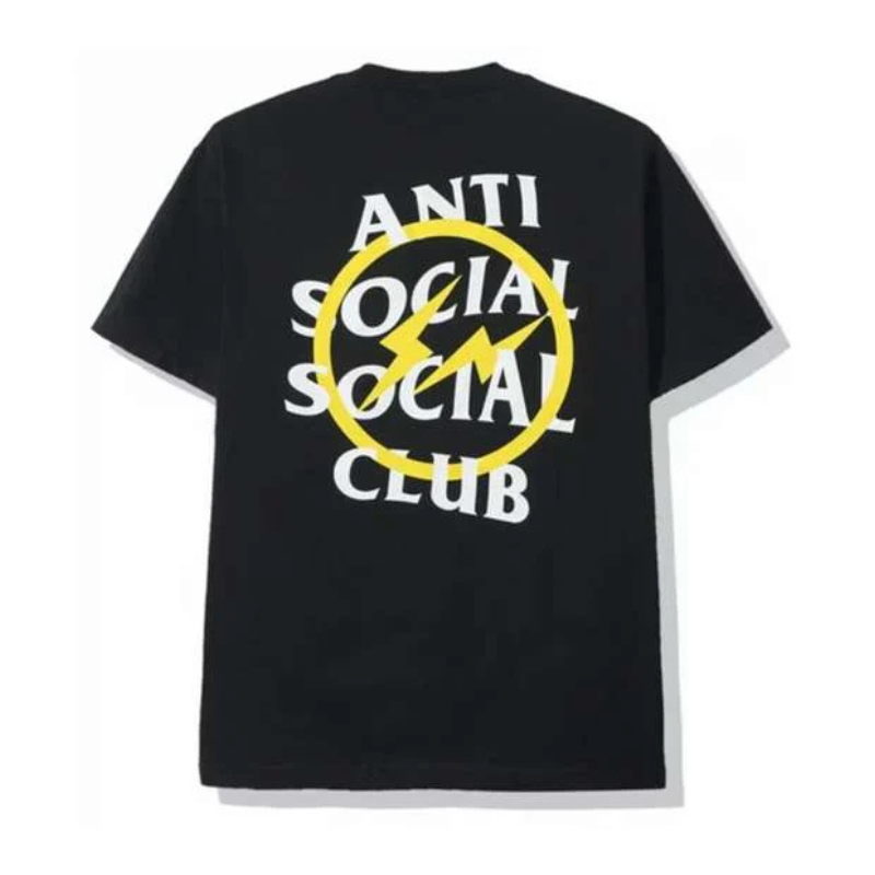 Anti Social Social Club FW19 Fragment Yellow Bolt Tee