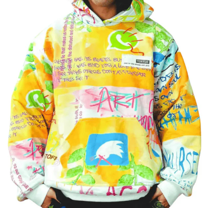 Garfiti White Hoodie