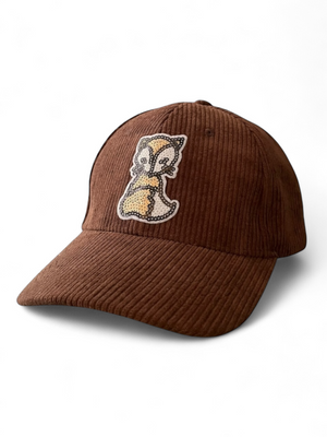 brown corduroy Baseball Cap for Men and Women