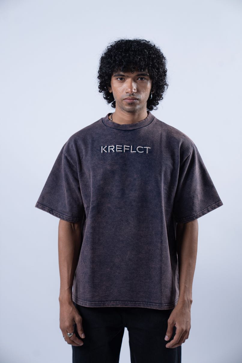 WASHED TEE - NAVY BLUE