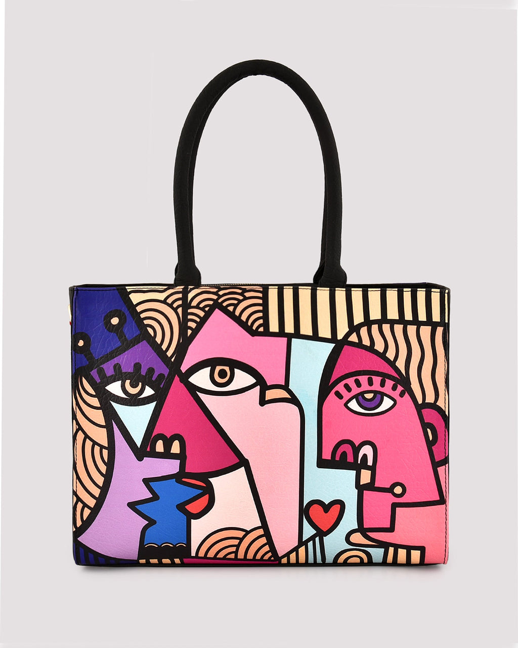Fetti Faces Pink Tote Bag - Fetti