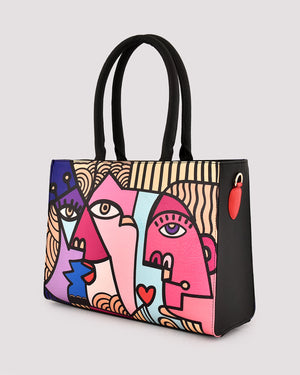 Fetti Faces Pink Tote Bag - Fetti