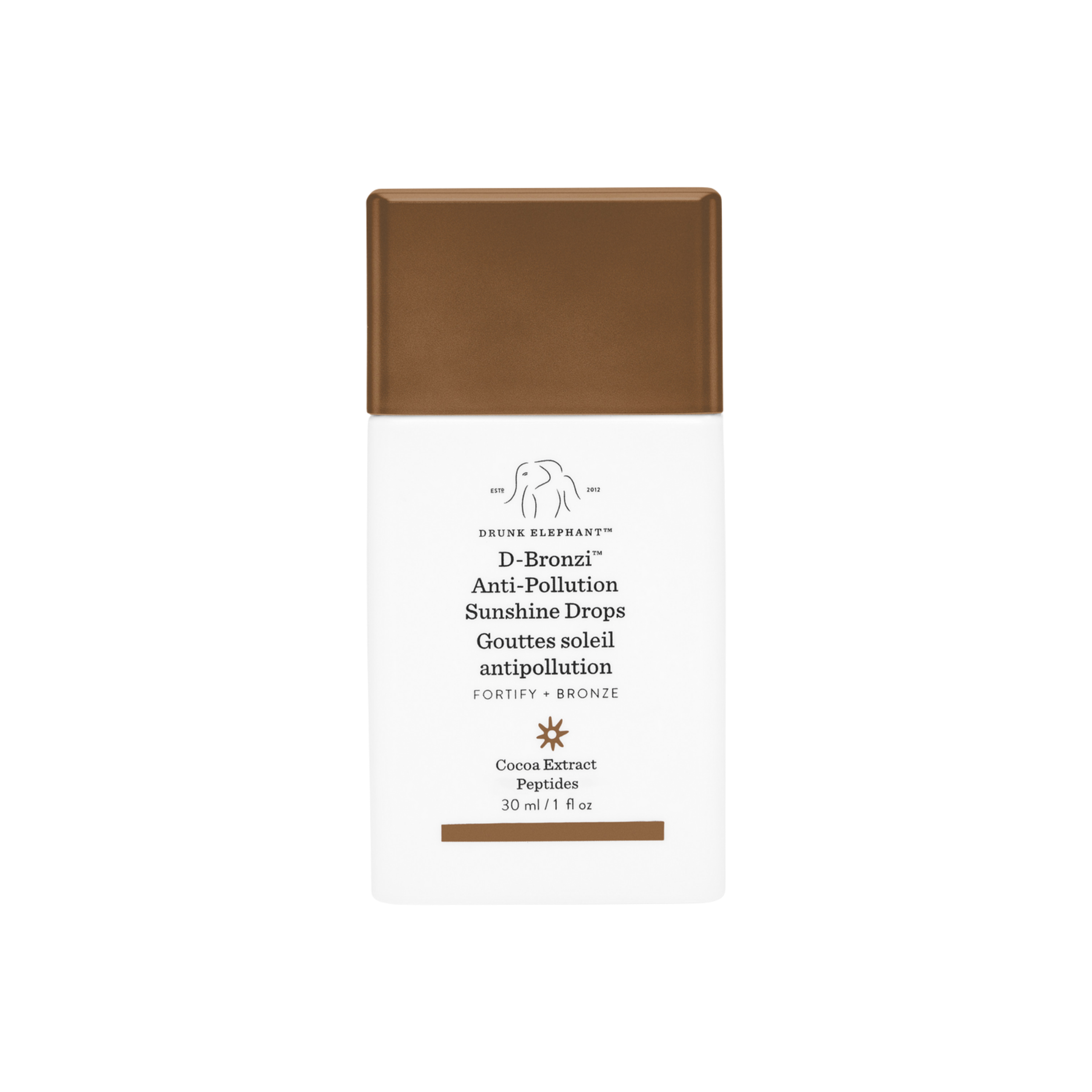 Drunk Elephant D-Bronzi Anti-Pollution Bronzing Drops with Peptides
