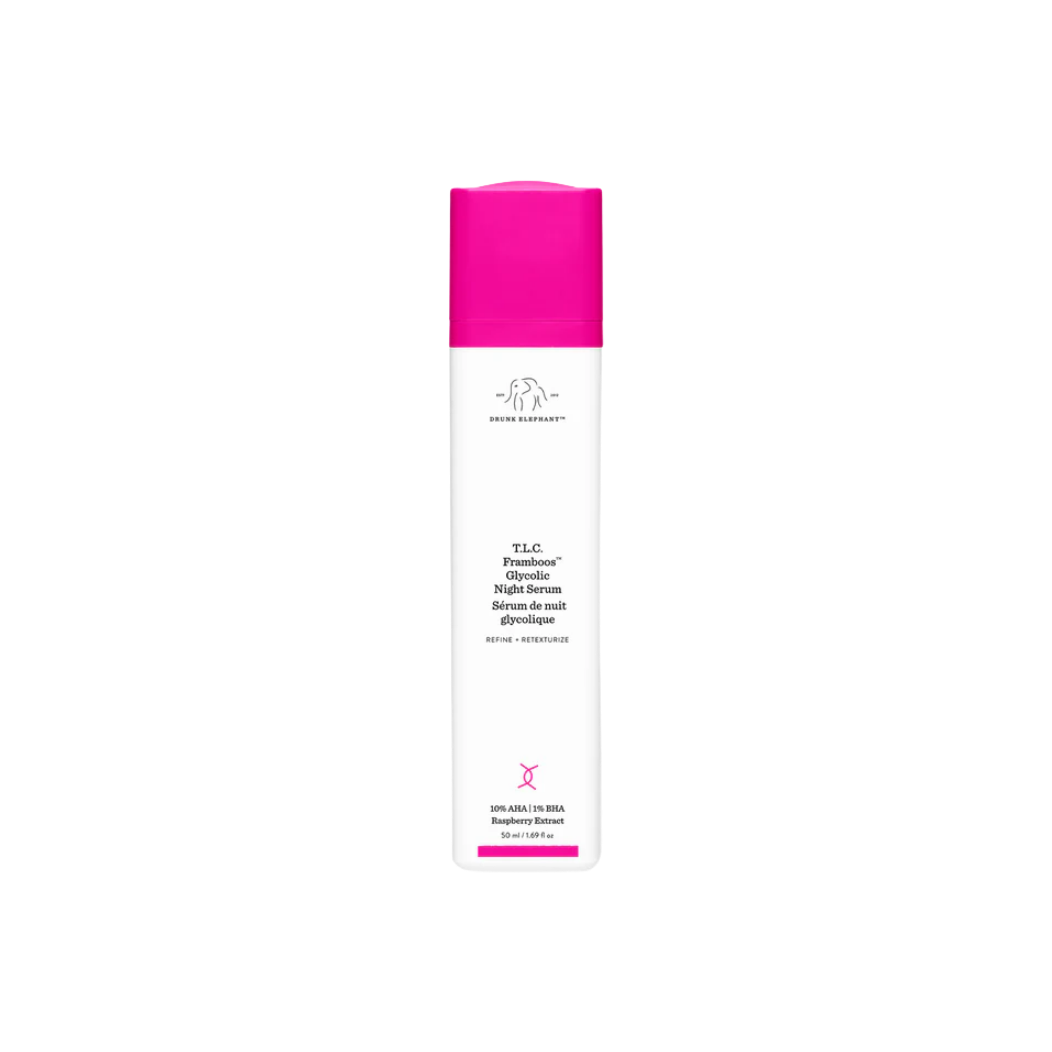 Drunk Elephant T.L.C Framboos Glycolic Resurfacing Night Serum