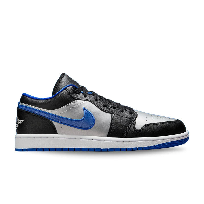 Jordan 1 Low Black Game Royal Metallic Platinum