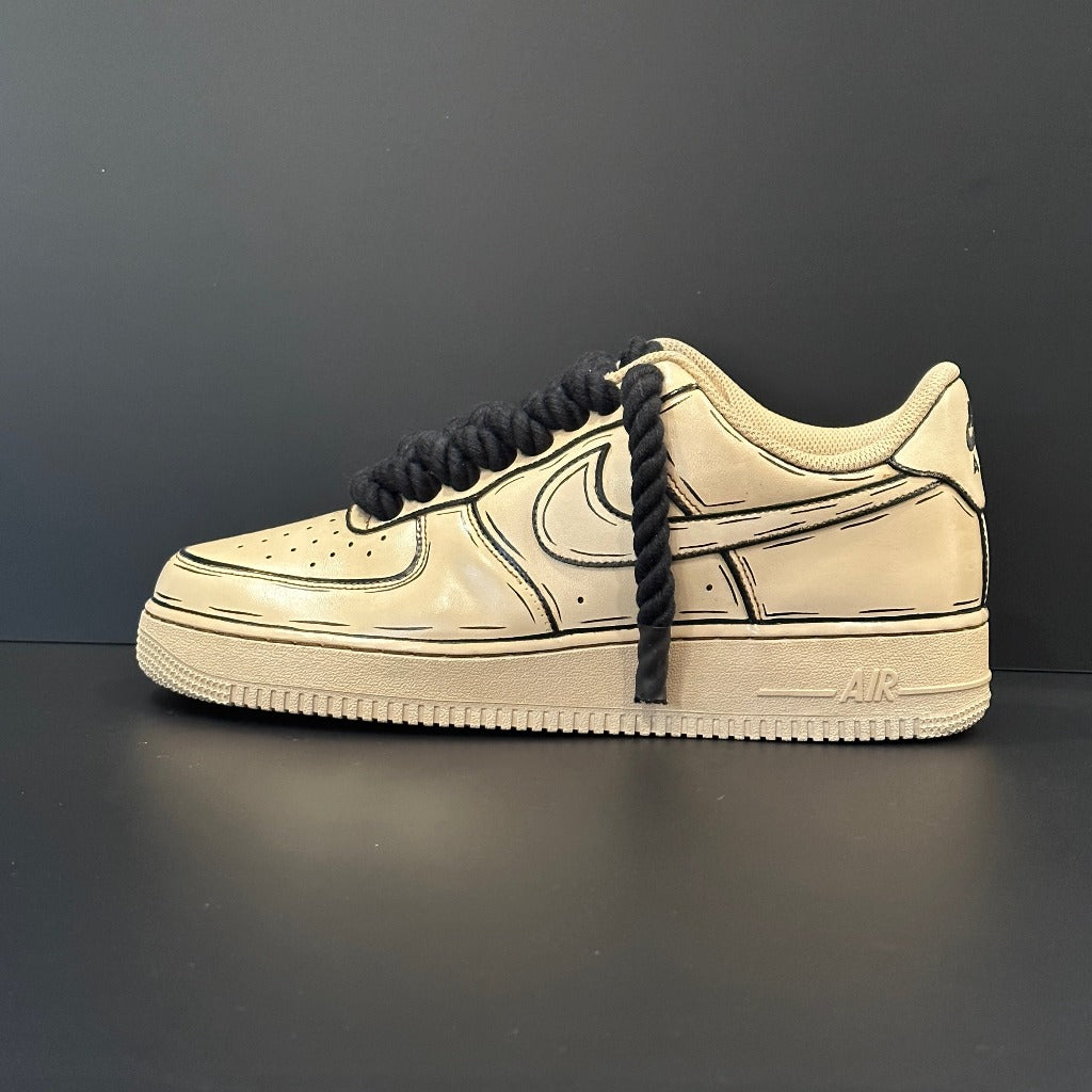 COFFEE BLACK DASH AF1 (BLACK ROPE)