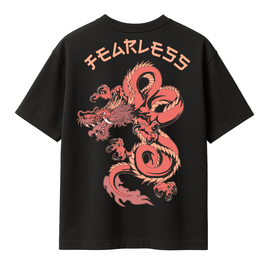Fearless dragon puff t-shirt