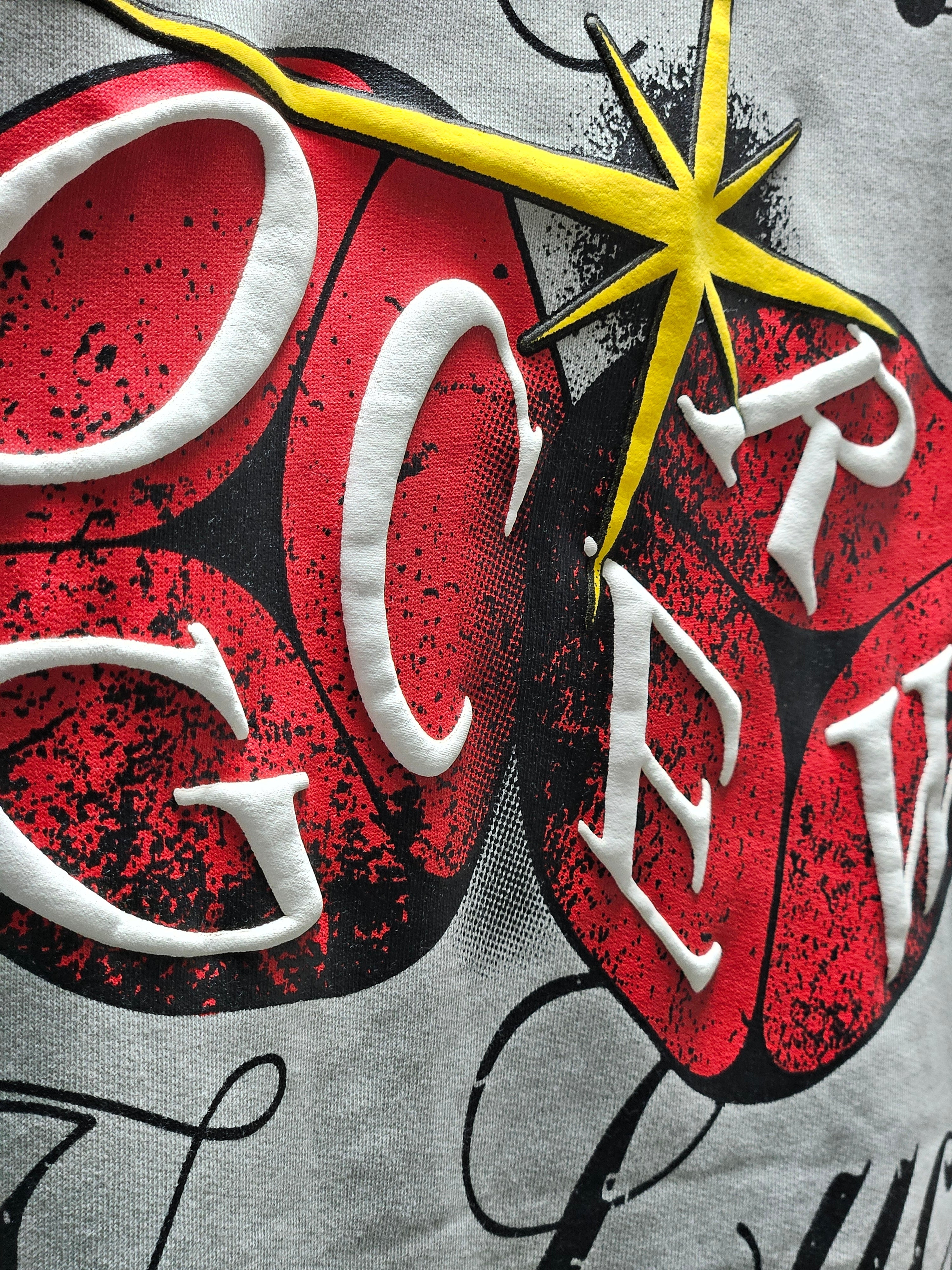 GREY ALL HUSTLE NO LUCK T-SHIRT