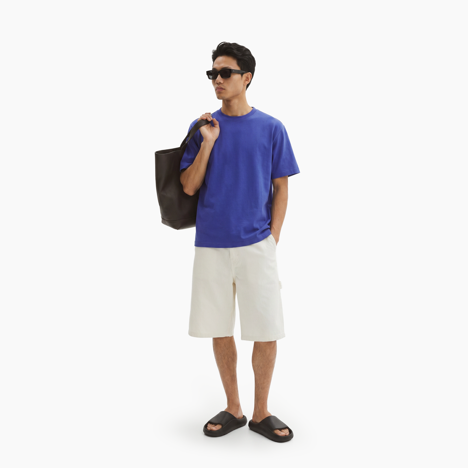 Ludic Electric Blue Core T Cotton T-shirt