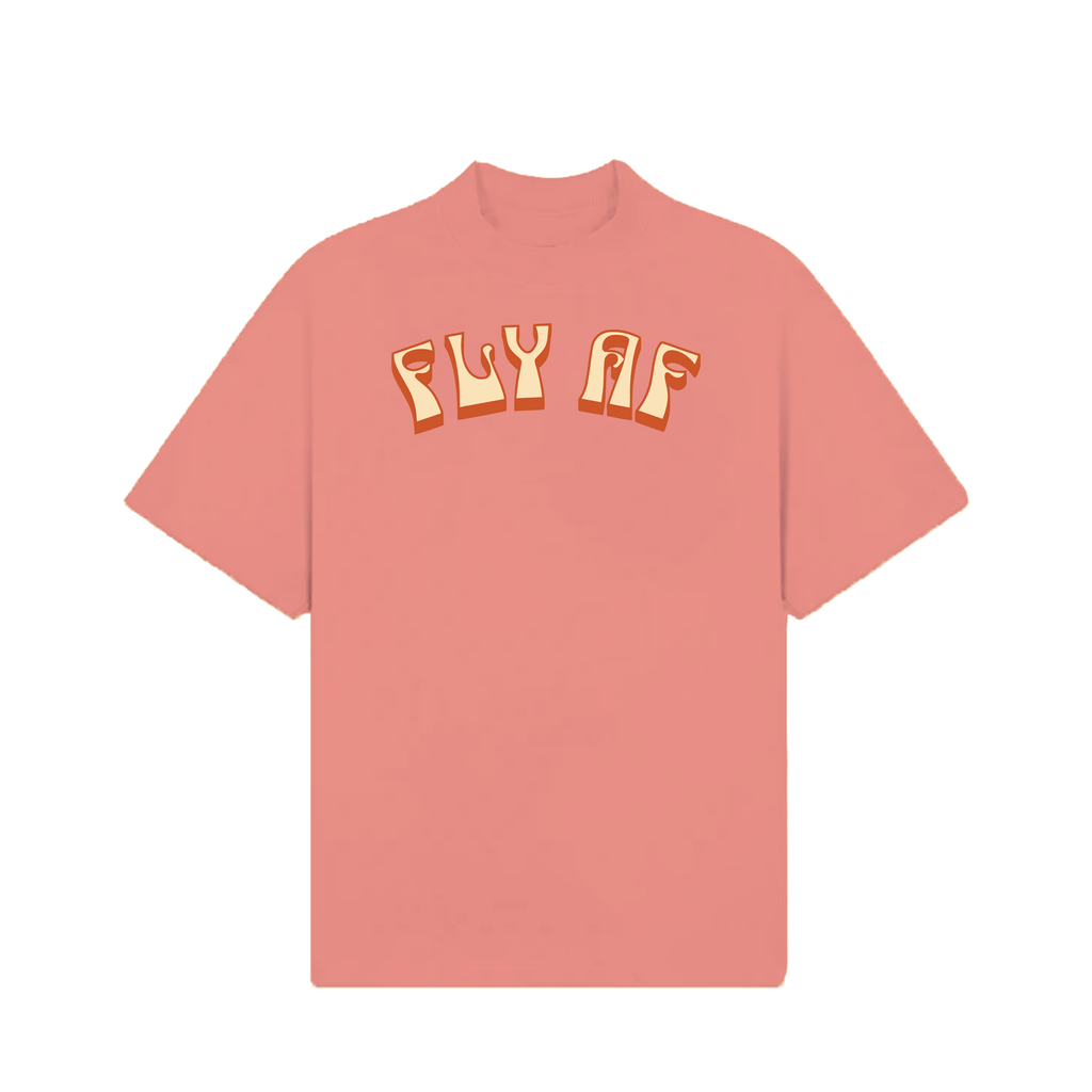 Groovy peach puff t-shirt