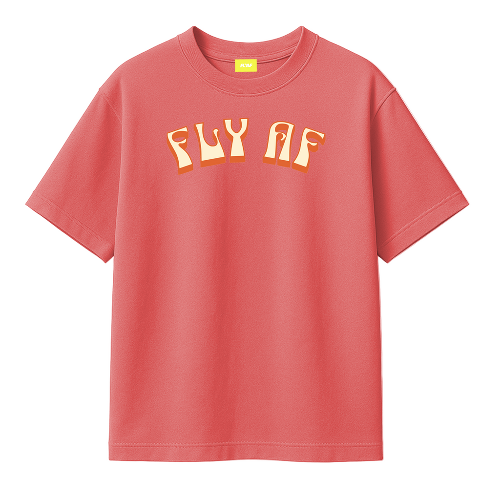 Groovy peach puff t-shirt