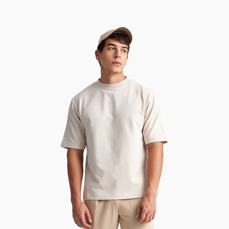 Ludic Dune Beige 100% Cotton Chroma T-shirt