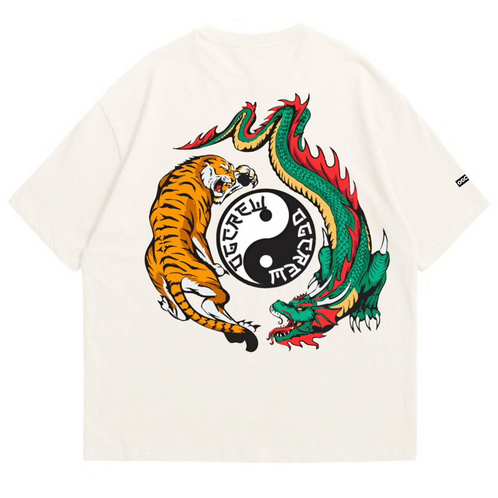 OFF WHITE DRAGON TIGER T-SHIRT