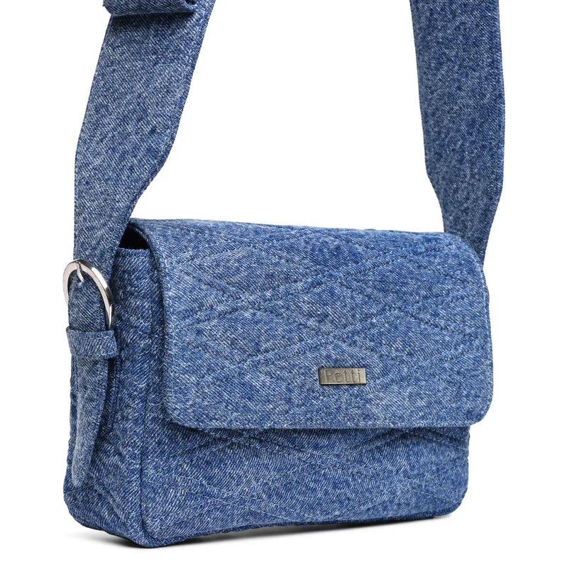 Porte Denim Messenger Bag - Fetti