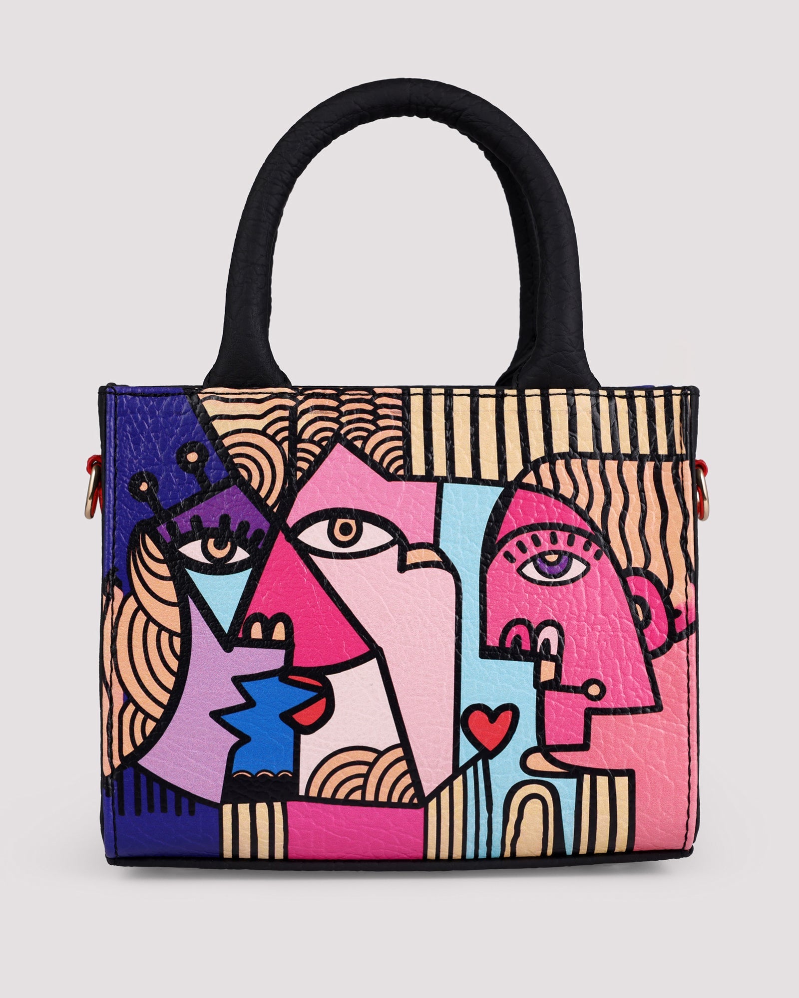 Mini Fetti Faces Pink Tote Bag - Fetti
