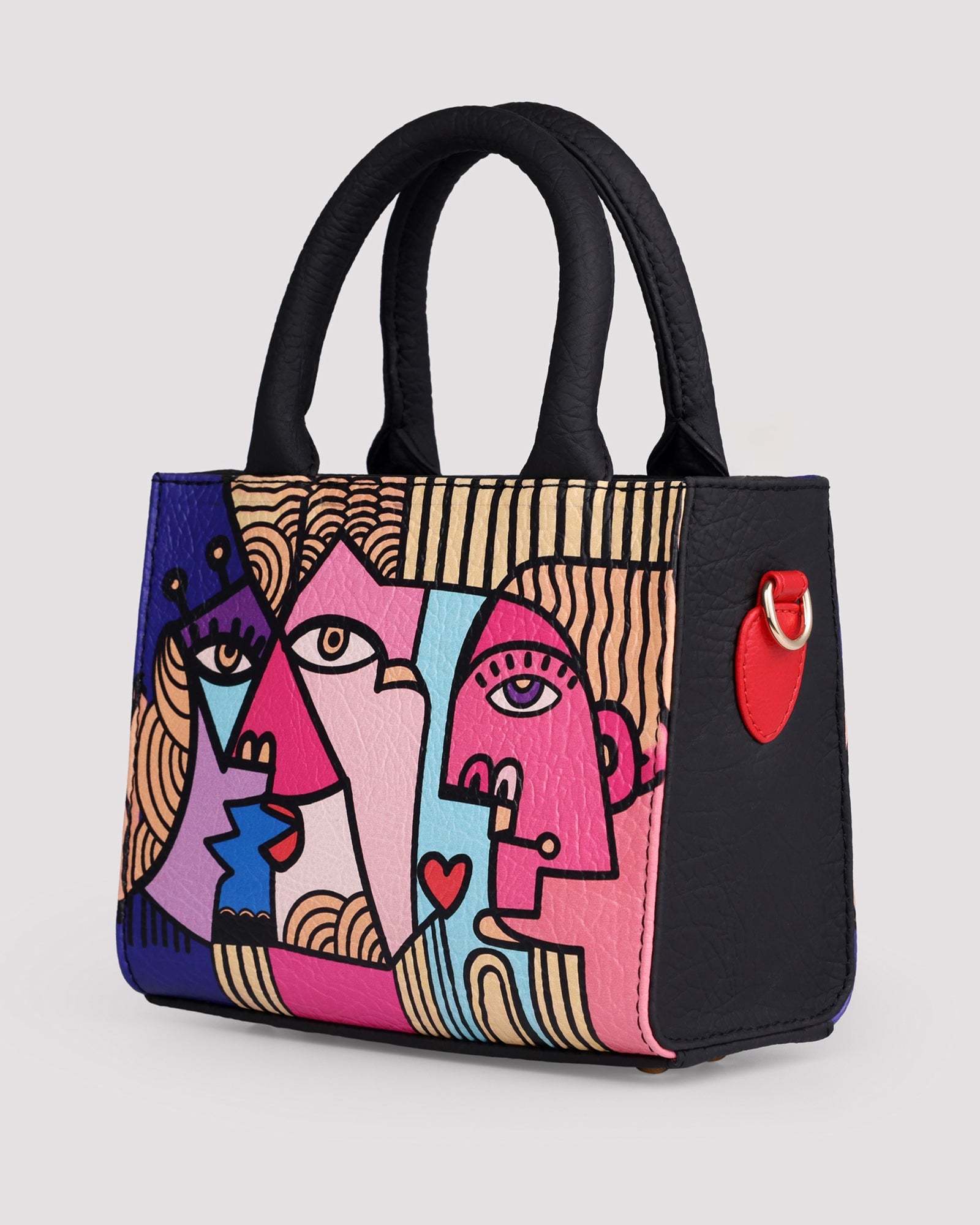Mini Fetti Faces Pink Tote Bag - Fetti
