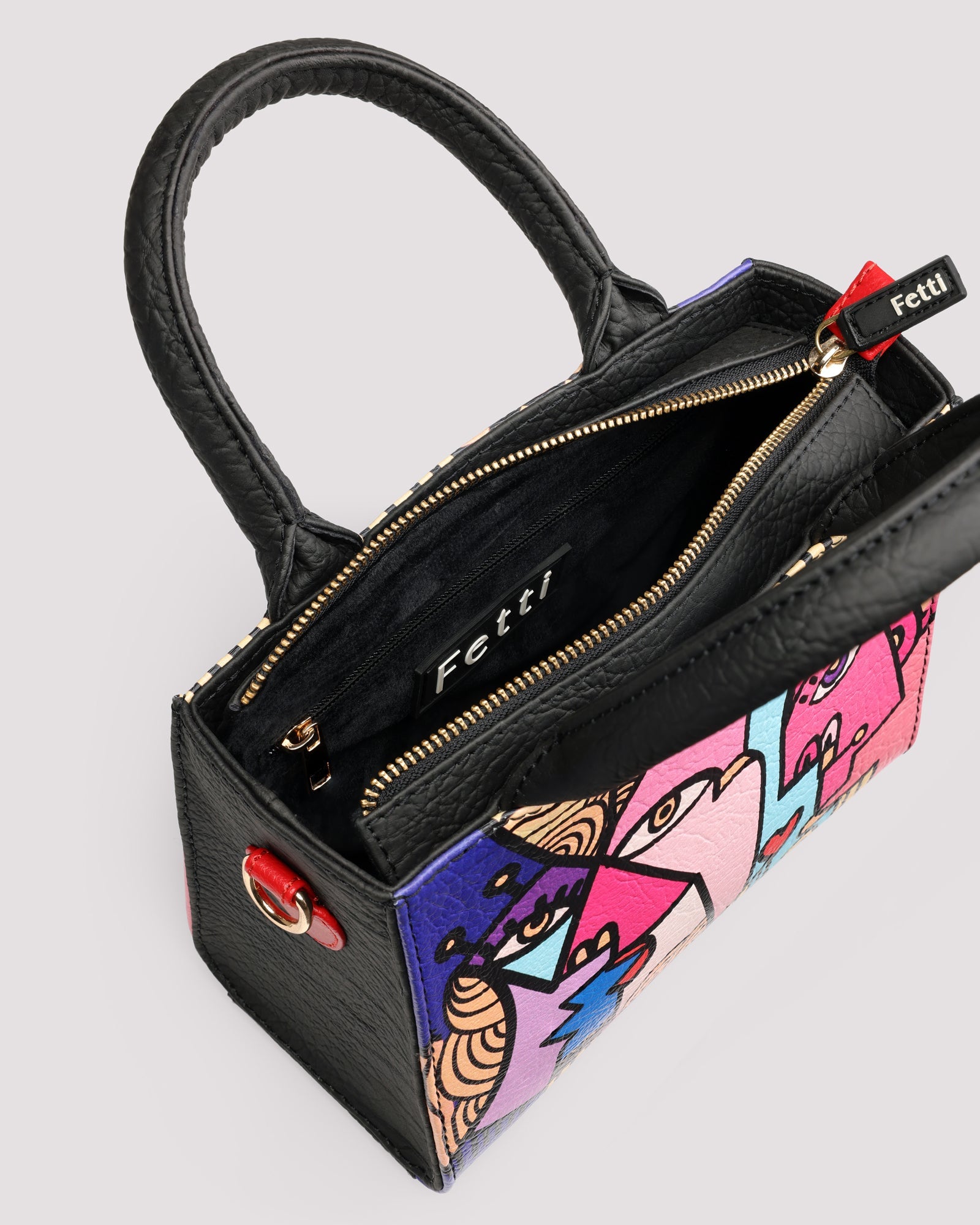 Mini Fetti Faces Pink Tote Bag - Fetti