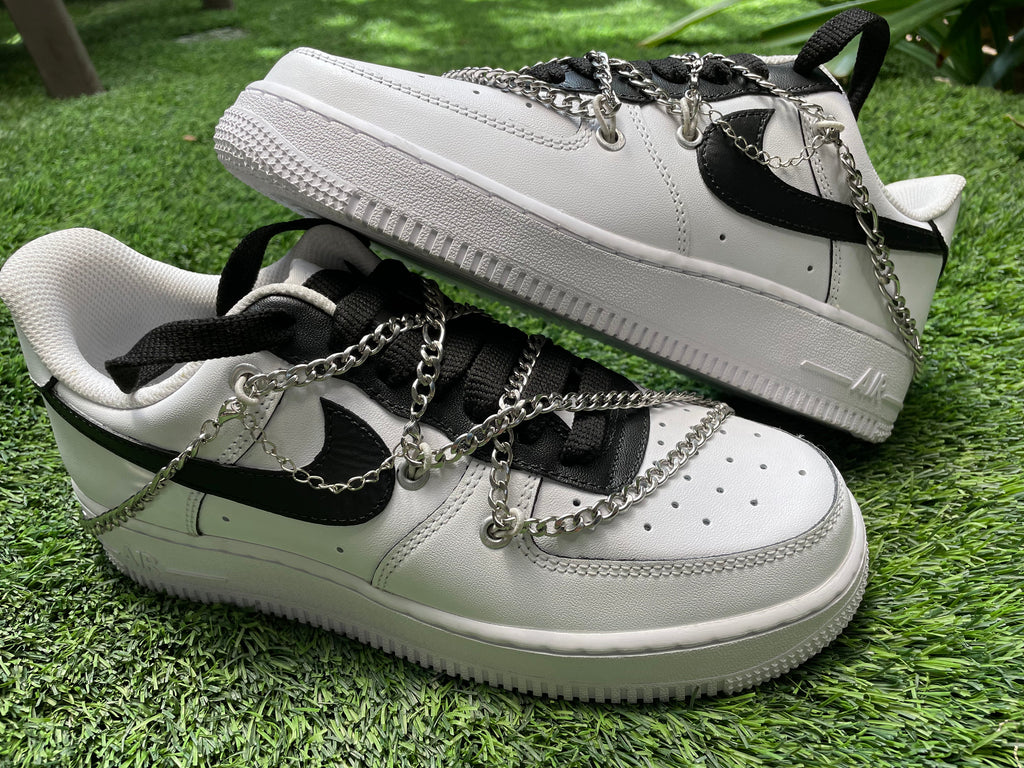 CROSS CHAIN AF1 WHITE/BLACK