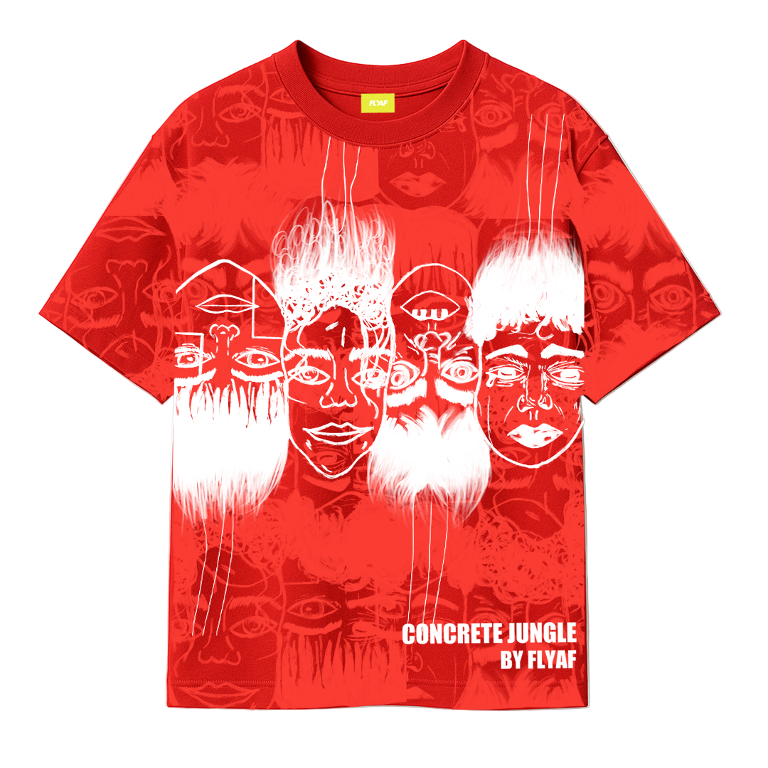 STATIC JUNGLE TEE RED